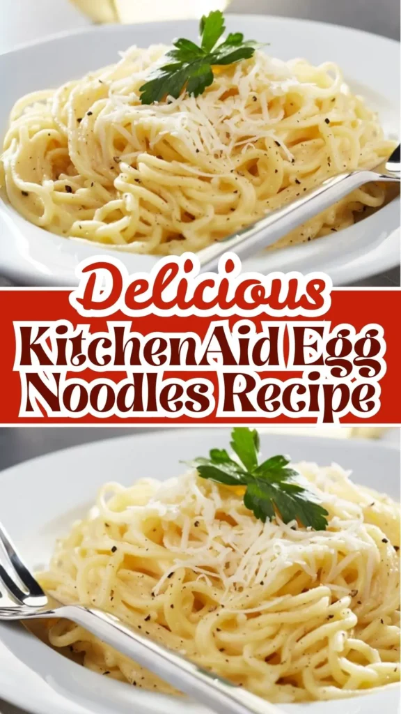 Delicious KitchenAid Egg Noodles