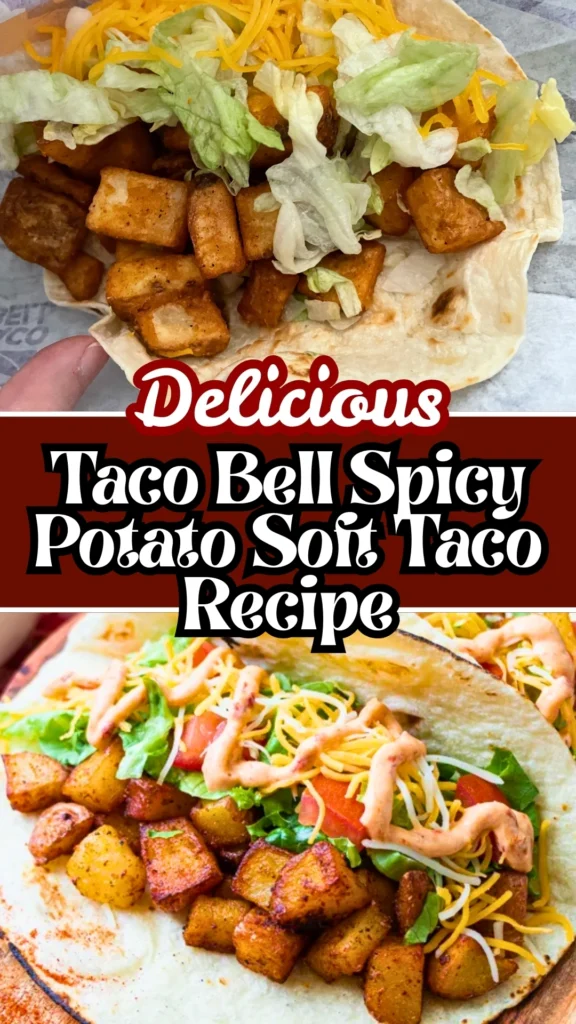 Delicious Taco Bell Spicy Potato Soft Taco