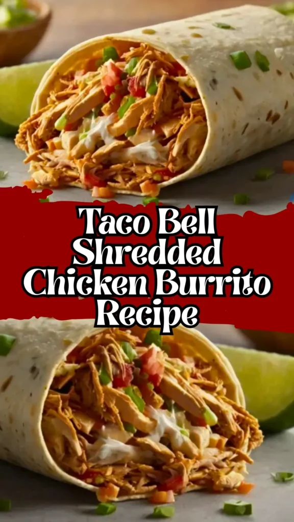 Taco Bell Shredded Chicken Burrito
