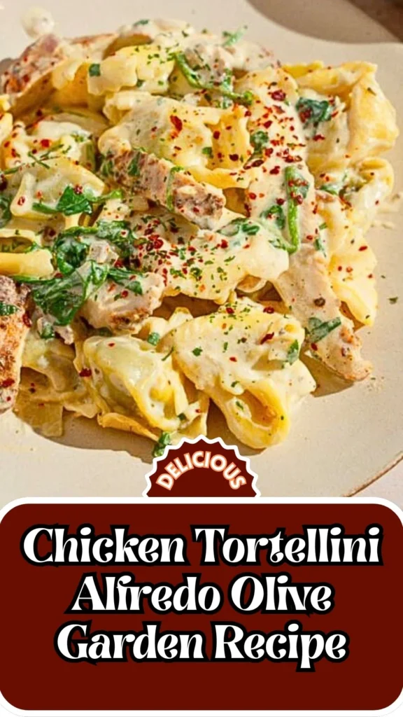 Copycat Chicken Tortellini Alfredo Olive Garden Recipe