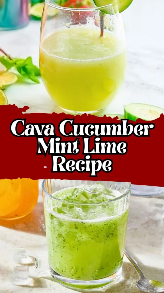 Cava Cucumber Mint Lime