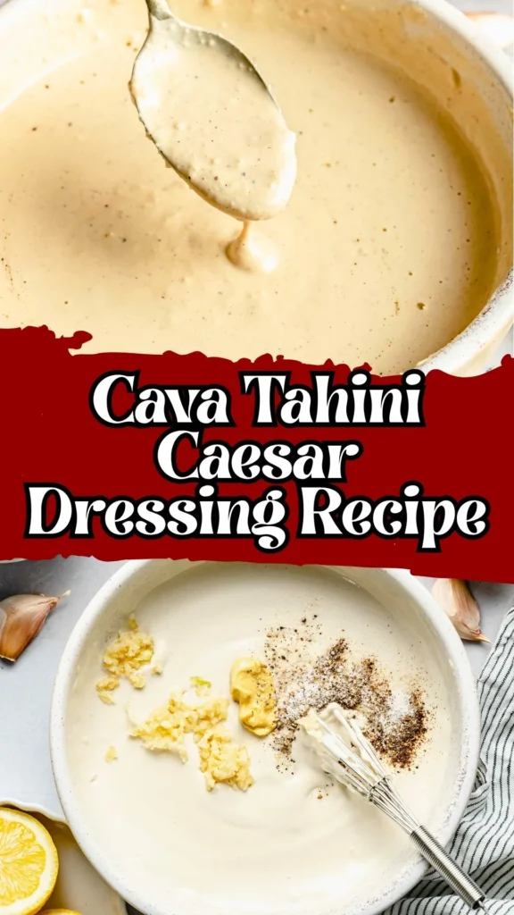 Cava Tahini Caesar Dressing