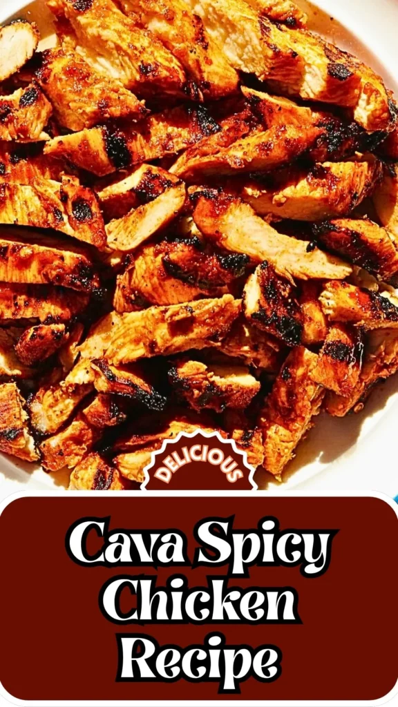 Copycat Cava Spicy Chicken Recipe