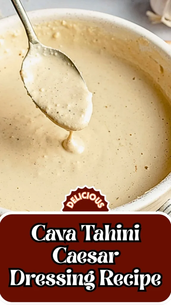 Copycat Cava Tahini Caesar Dressing Recipe