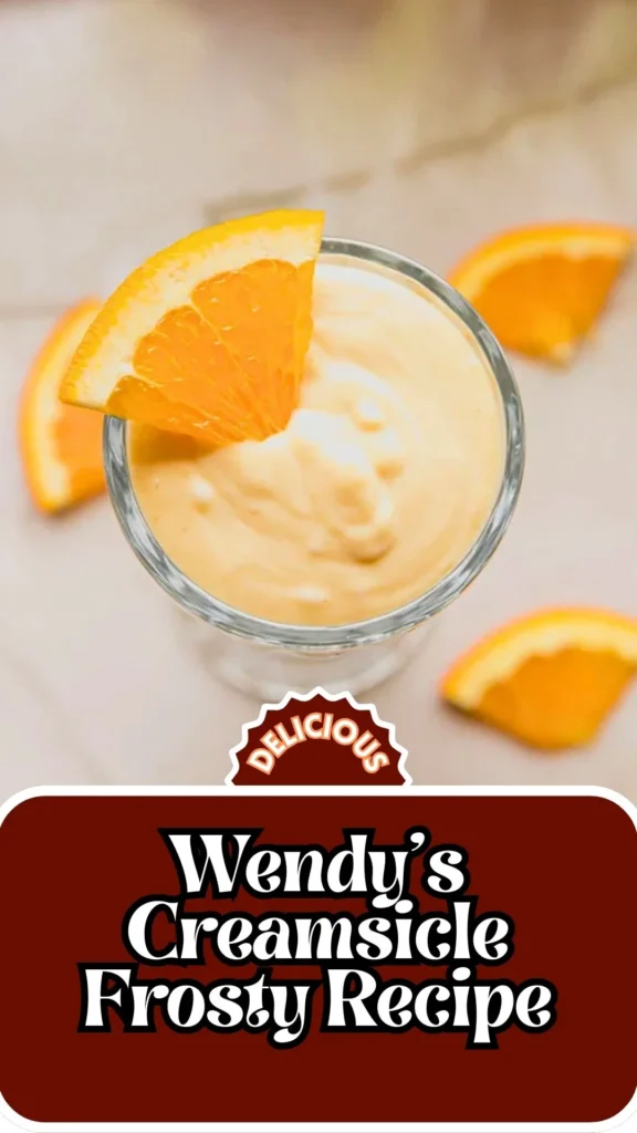 Copycat Wendy's Creamsicle Frosty Recipe