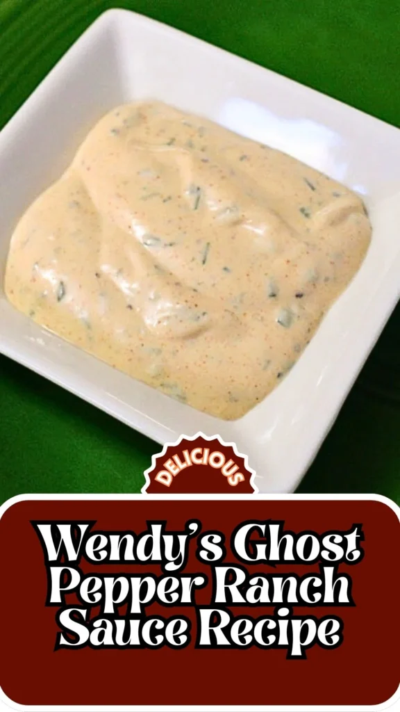 Copycat Wendy's Ghost Pepper Ranch Sauce Recipe