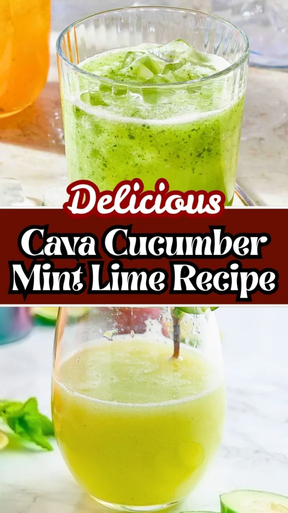 Refreshing Cava Cucumber Mint Lime