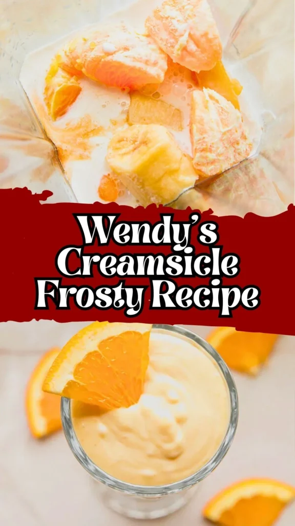 Wendy's Creamsicle Frosty