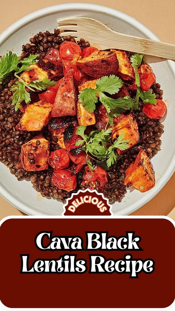 Copycat Cava Black Lentils Recipe