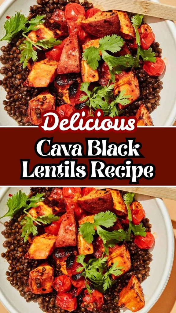 Delicious Cava Black Lentils Recipe