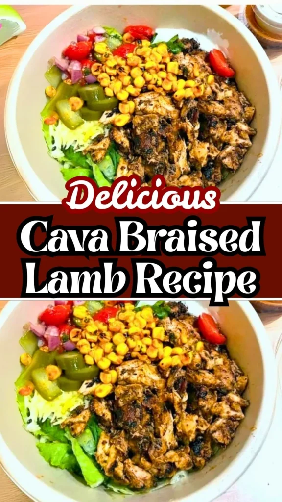 Delicious Cava Braised Lamb Recipe