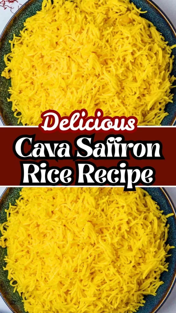 Delicious Cava Saffron Rice Recipe