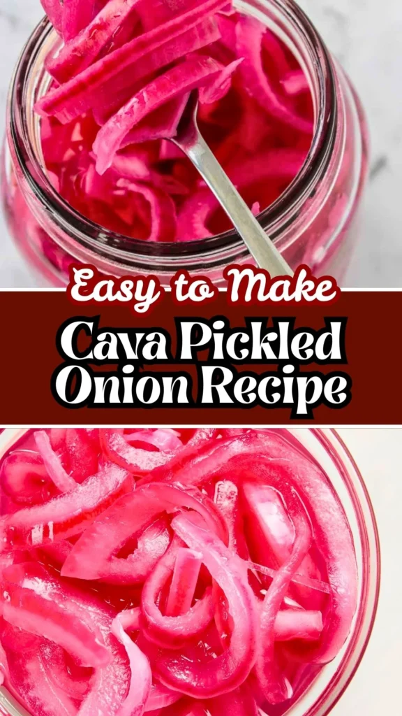 Easy to make Cava Pickled Onion
