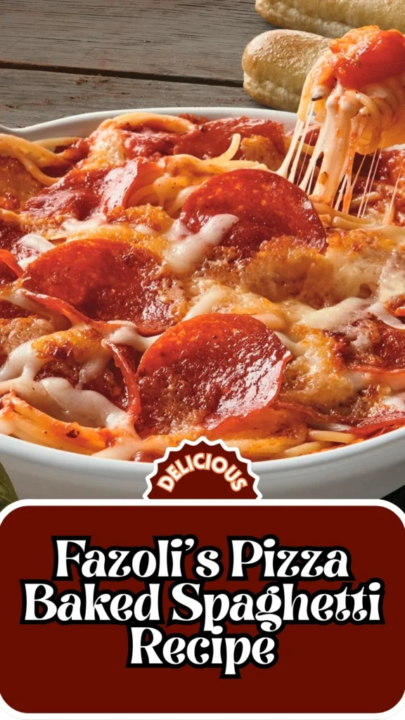 Copycat Fazoli's Pizza Baked Spaghetti Recipe