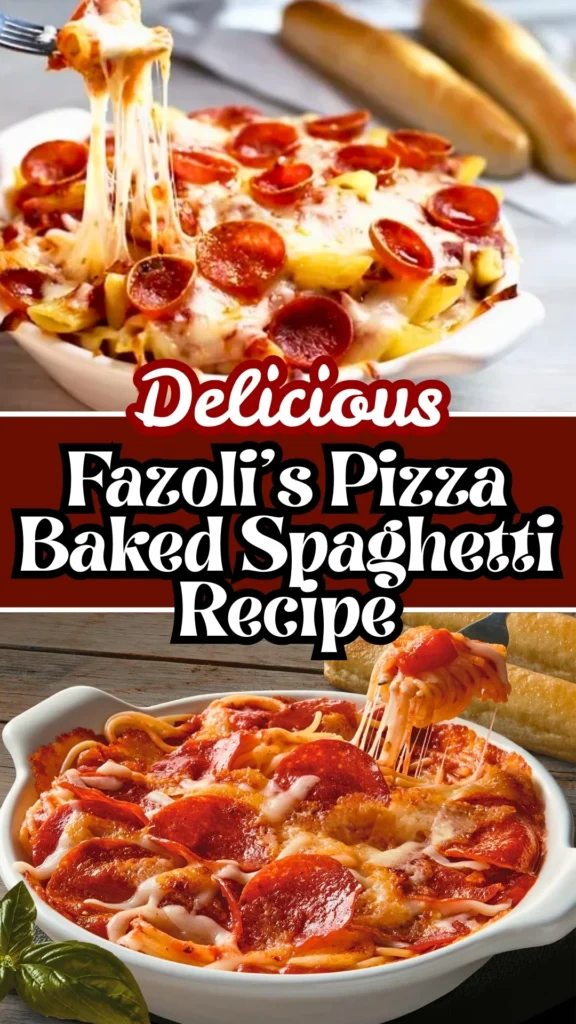 Delicious Fazoli's Pizza Baked Spaghetti Recipe