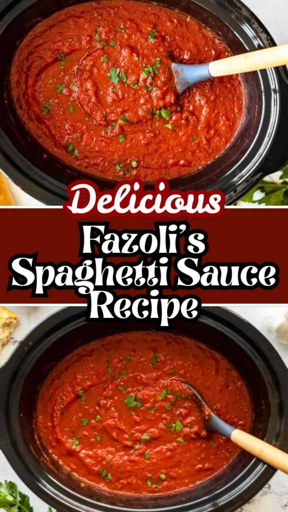 Delicious Fazoli's Spaghetti Sauce Recipe