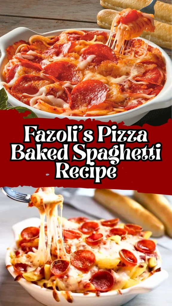 Fazoli's Pizza Baked Spaghetti