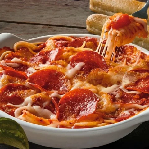 Fazoli's Pizza Baked Spaghetti Recipe