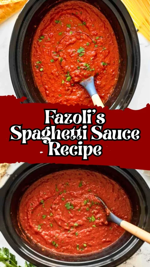 Fazoli's Spaghetti Sauce