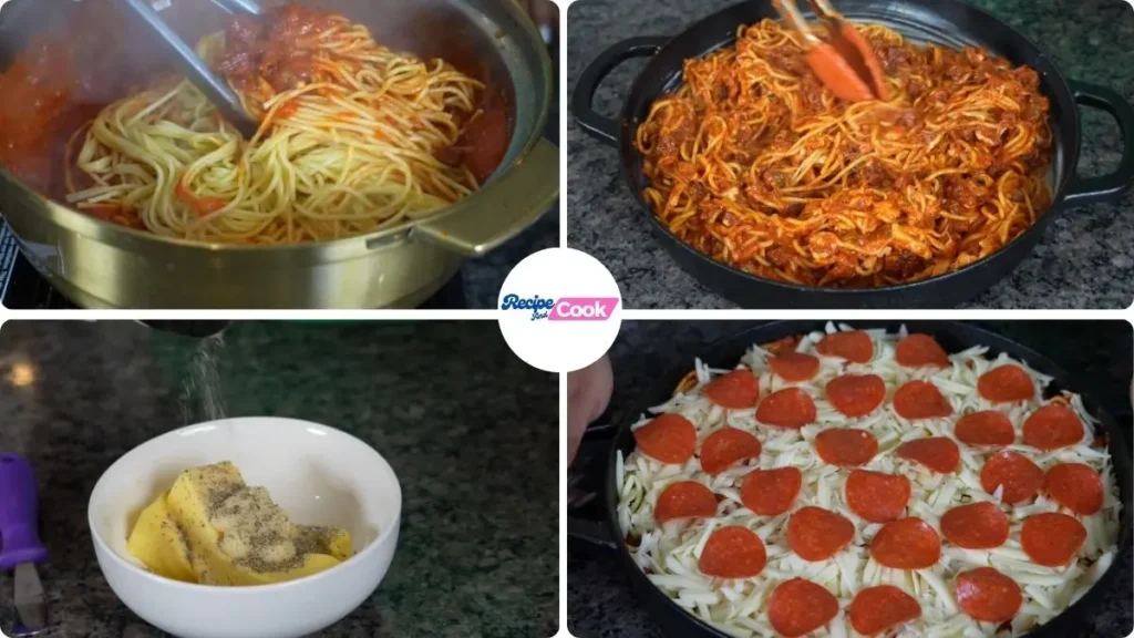 How to make Fazoli’s Pizza Baked Spaghetti