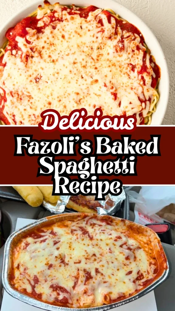 Delicious Fazoli's Baked Spaghetti Recipe