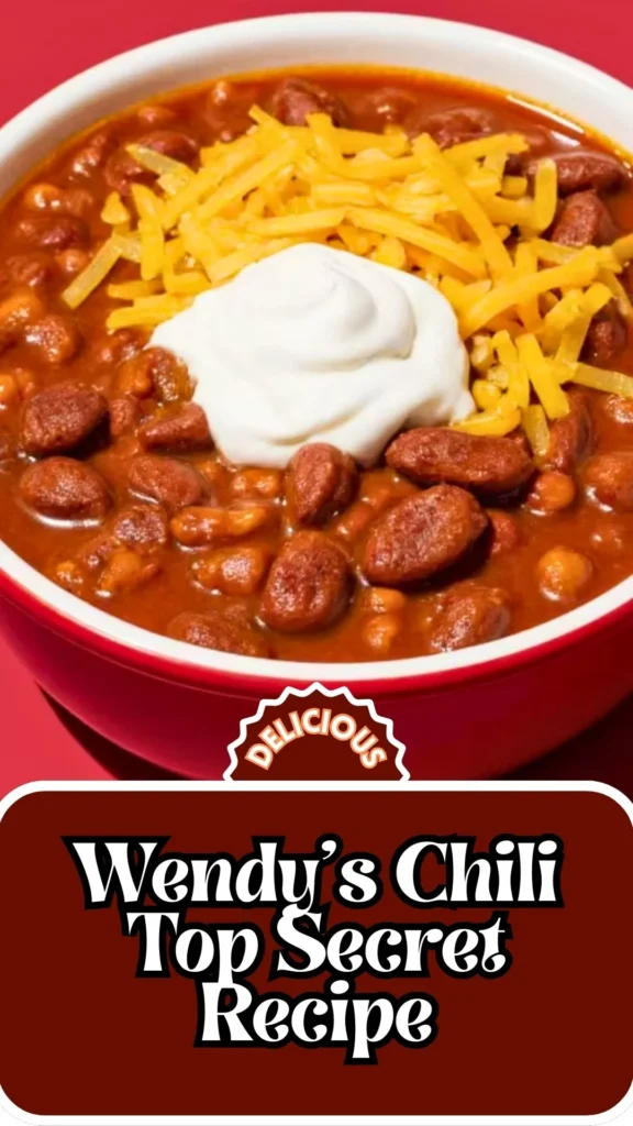Copycat Wendy's Chili Top Secret Recipe