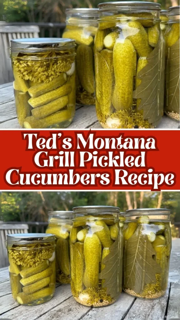 Ted's Montana Grill Pickled Cucumbers