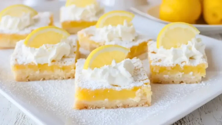 Lazy Day Lemon Cream Pie Bars Recipe