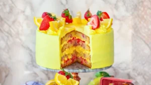 Strawberry Lemonade Buttermilk Cake Recipe