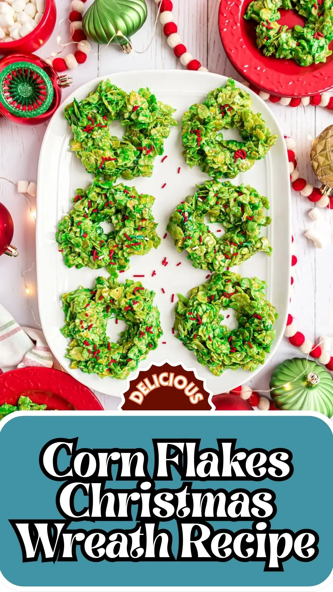 Delicious Corn Flakes Christmas Wreath