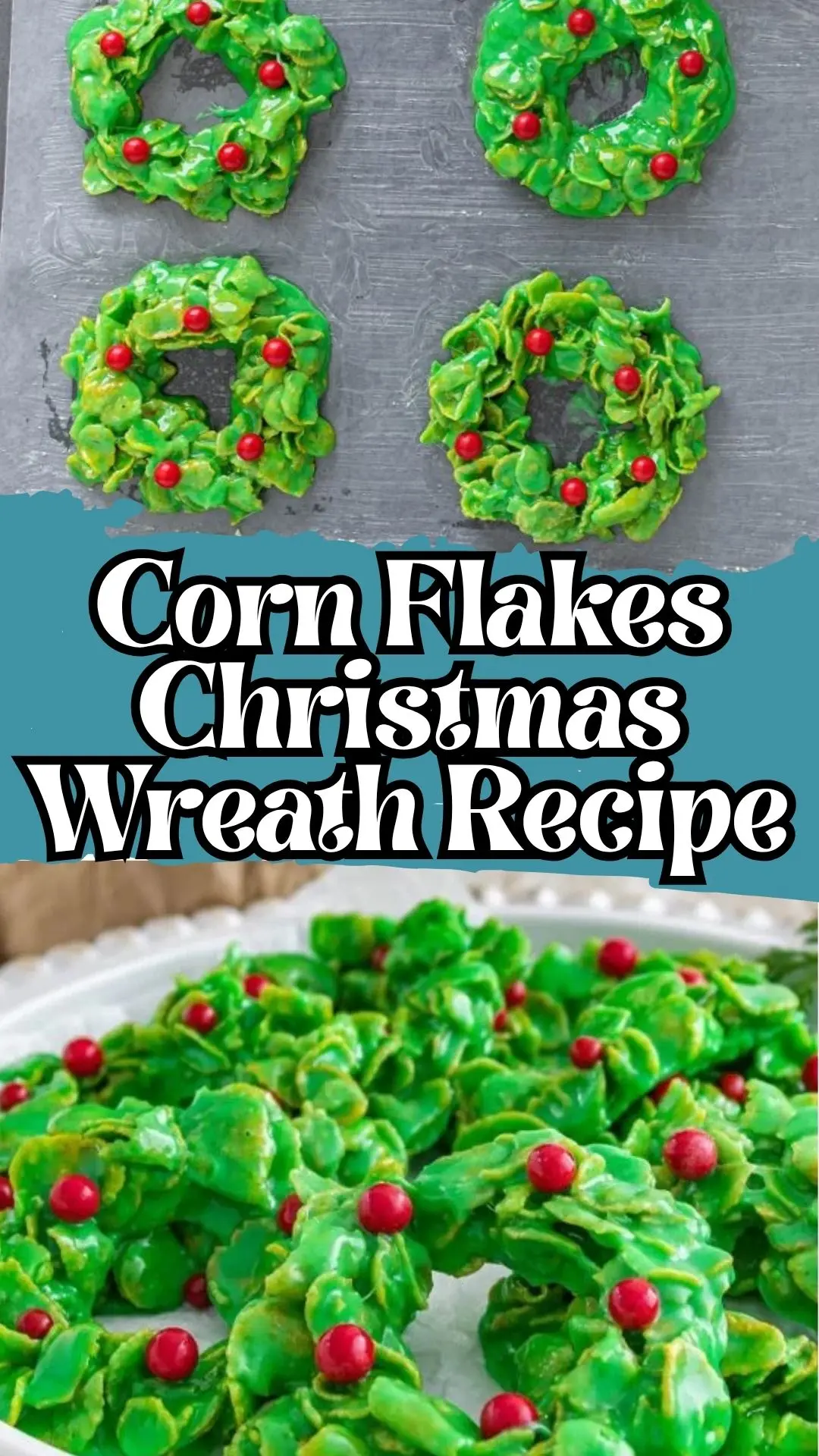 How to make Corn Flakes Christmas Wreath