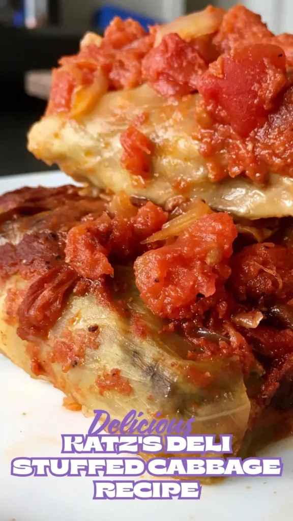Delicious Katz's Deli Stuffed Cabbage