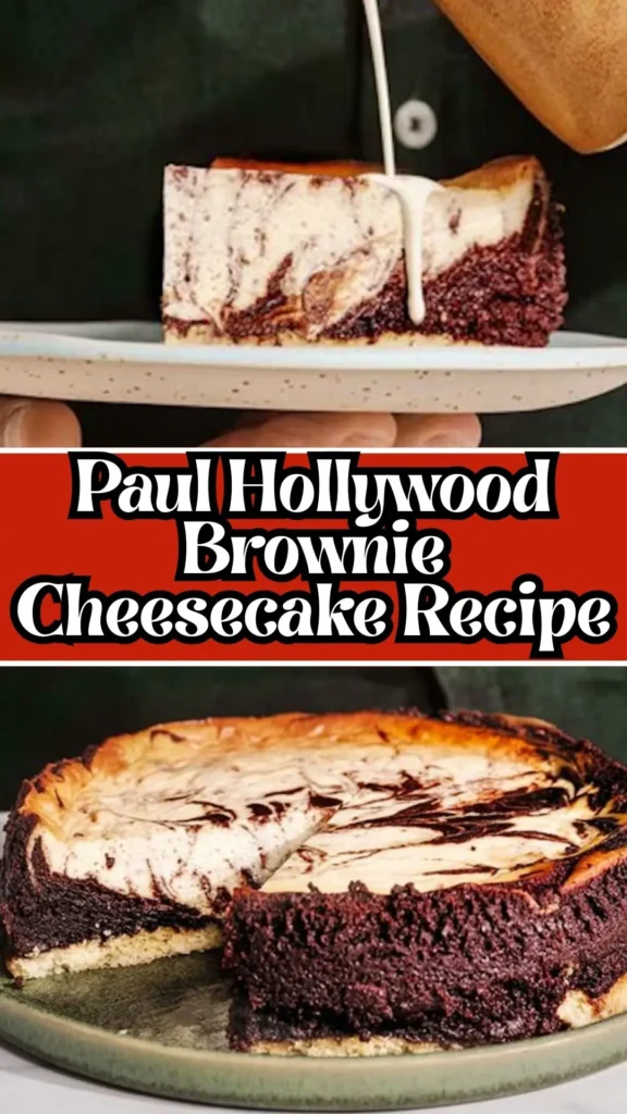 Paul Hollywood Brownie Cheesecake